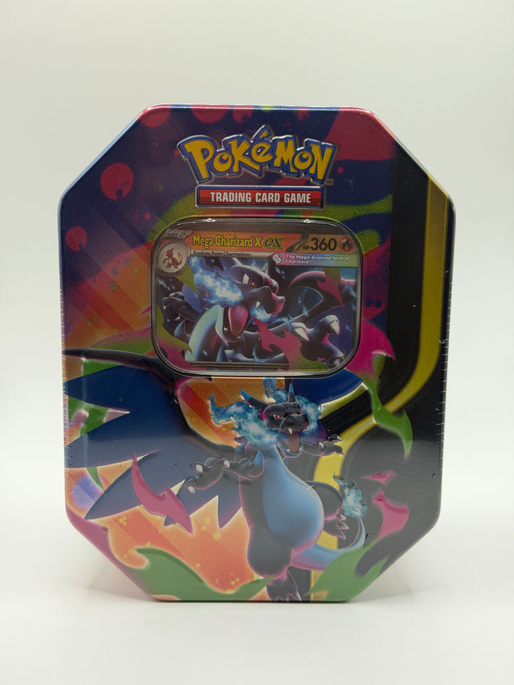 Pokémon TCG: Mega Charizard Tin (Mega Charizard X)