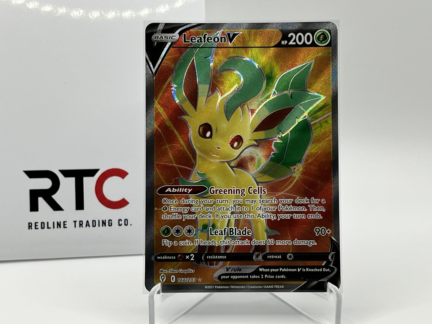 Leafeon V (Full Art) (166/203) - Evolving Skies