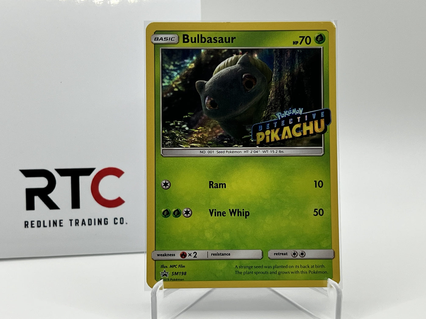 Bulbasaur (SM198) - Sun & Moon Promo (Detective Pikachu Stamp)