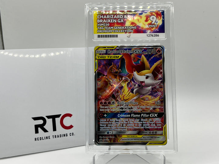 Charizard & Braixen GX (SM230) - Sun & Moon Promo - ACE 9