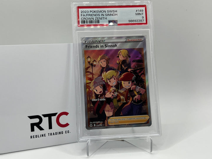 Friends in Sinnoh (Full Art) (149/159) - Crown Zenith - PSA 9