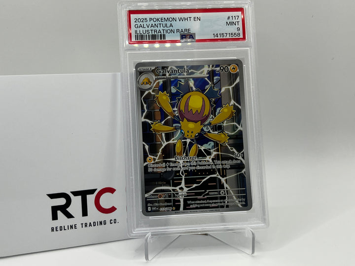 Galvantula (117/086) - White Flare - PSA 9