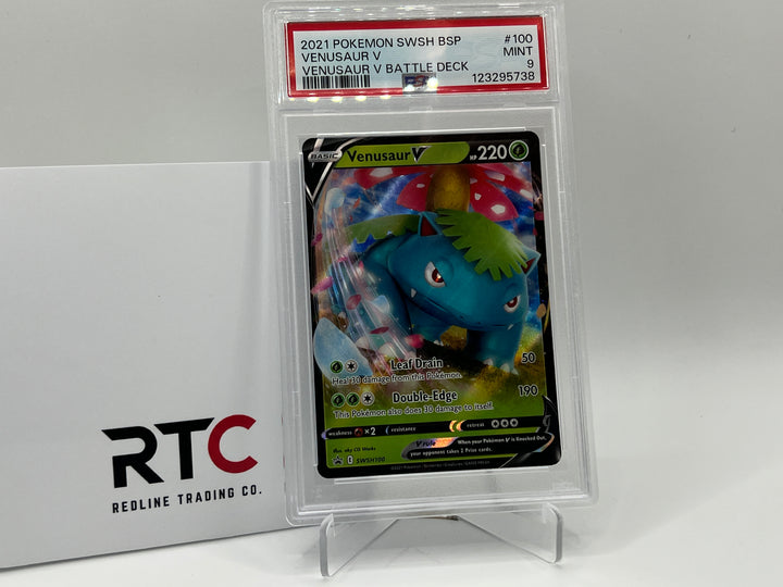 Venusaur V (SWSH100) - Sword & Shield Promo - PSA 9